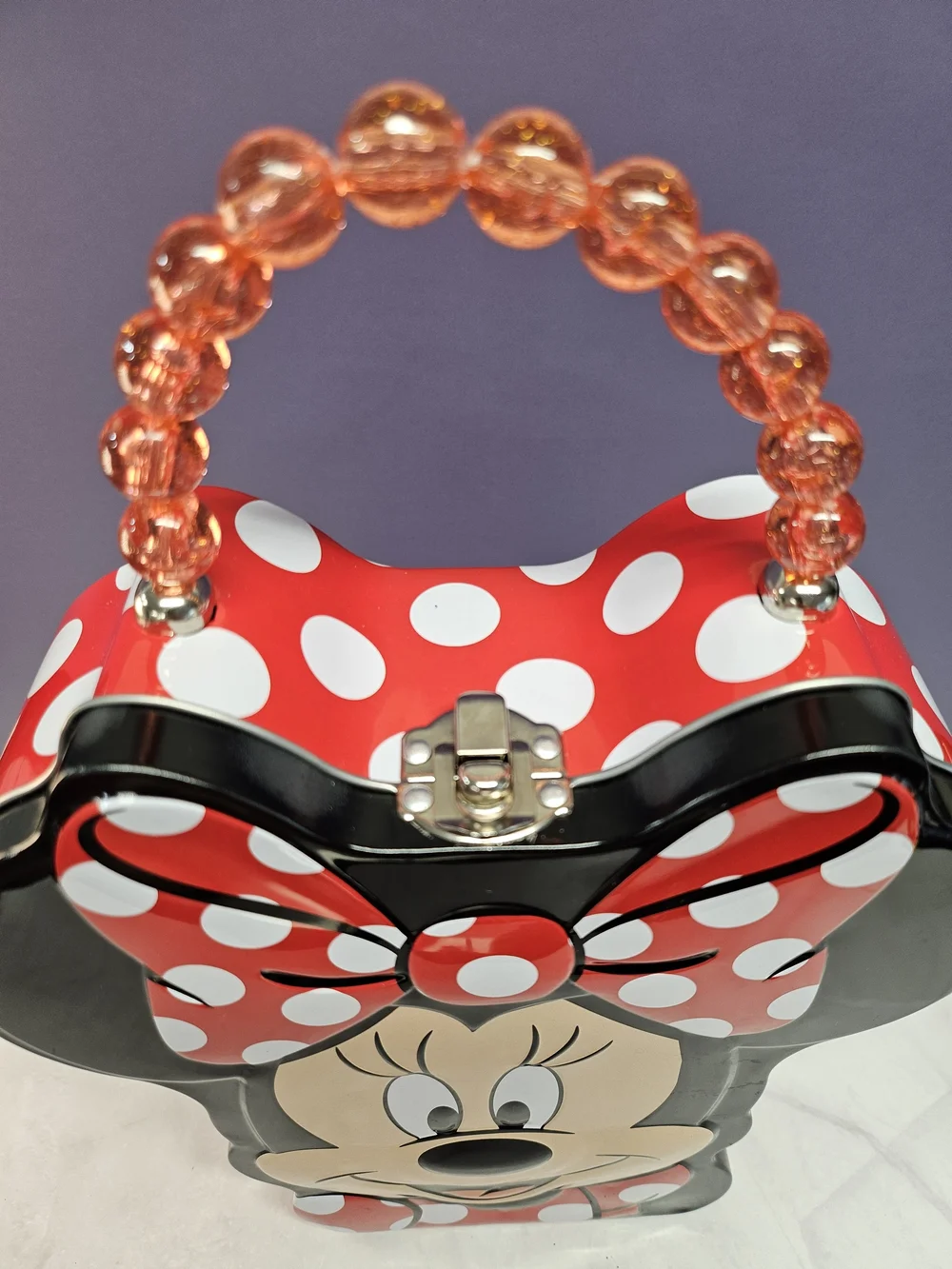 Minnie Mouse Polka Dot Novelty Handbag - Red, Black, Cream